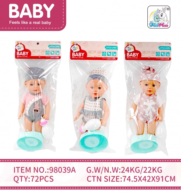 Baby Doll with Potty and Bottle