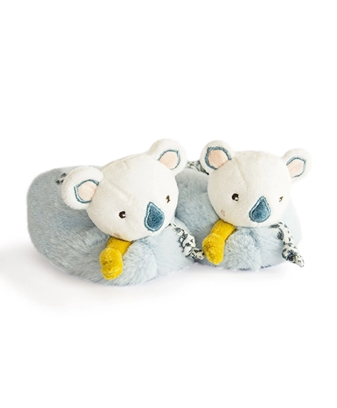 Doudou Gift Set: Koala Yoca Baby Booties with Rattles