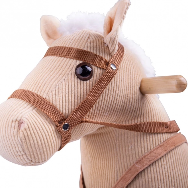 Wooden Rocking Horse Beige