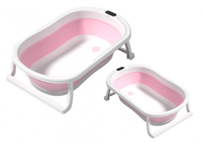 Foldable Baby Bath Tub with Non-Slip Legs Pink