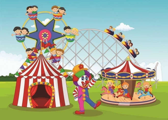 Art Puzzle Circus and Amusement Park Jigsaw Puzzle