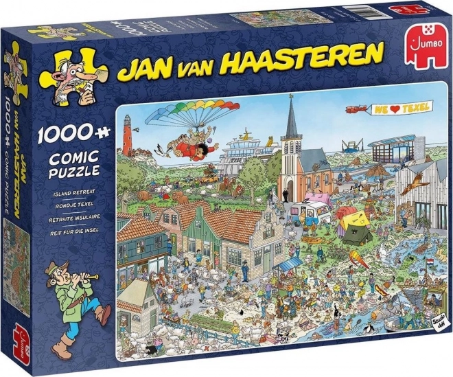 Jumbo Puzzle Jan van Haasteren Flying Over the Island 1000 Pieces