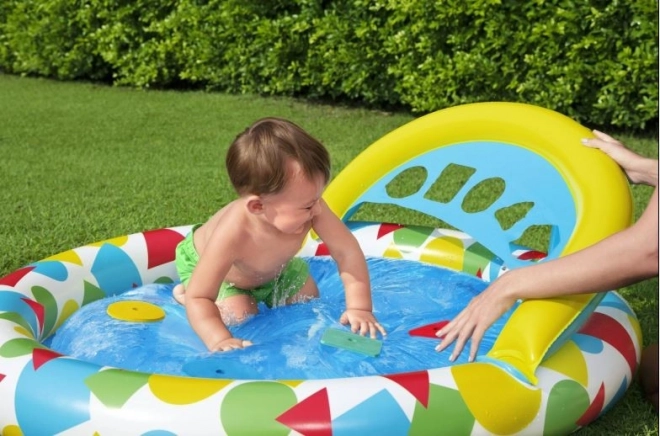 Children's Pool with Shape Sorter and Water Bubble