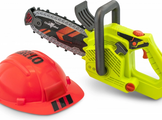 Tuff Tools gyerek láncfűrész sisakkal, 36 cm
