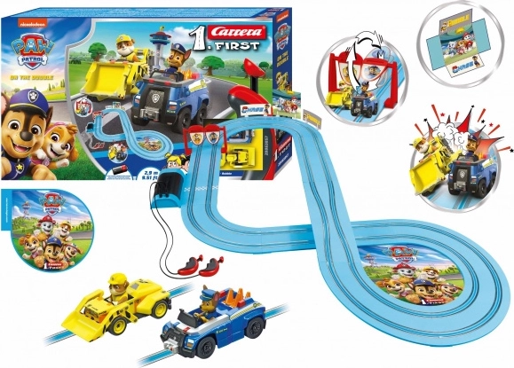 Carrera First Paw Patrol Slot Car Track 2.9 m