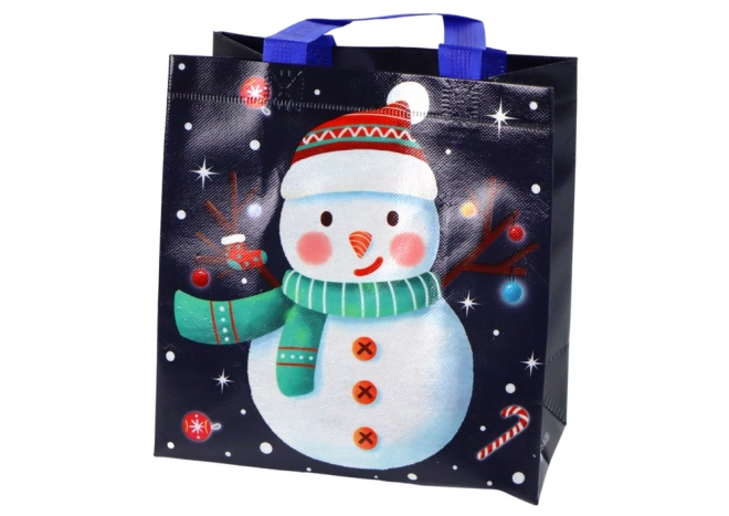 Gift Bag with Snowman Motif