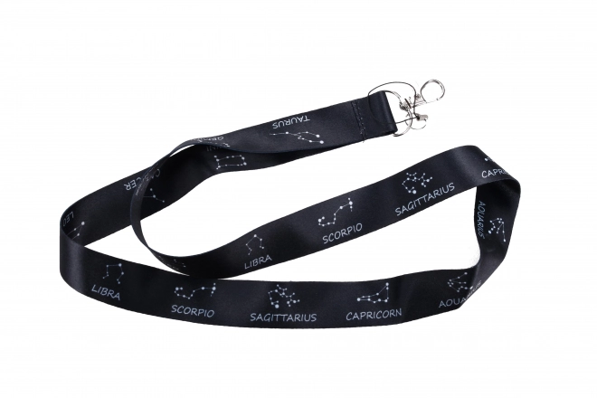 Zodiac Lanyard with Metal Carabiner