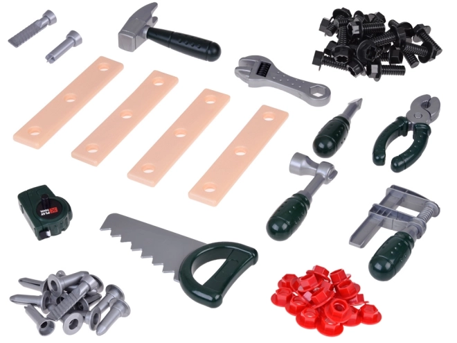 Workbench Tool Set with Battery-Powered Drill