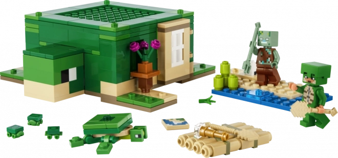 Minecraft Turtle Beach House Building Set