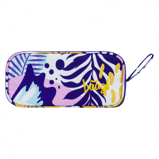 Baagl student pencil case violet