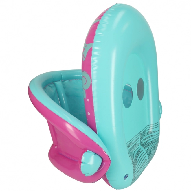 BESTWAY 34091 Barchetta gonfiabile per bambini con sedile e tettuccio rosa 1-2 anni 18 kg