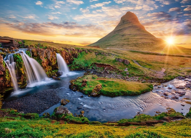 Puzzle Cascata Kirkjufellsfoss, Islanda - 2000 pezzi