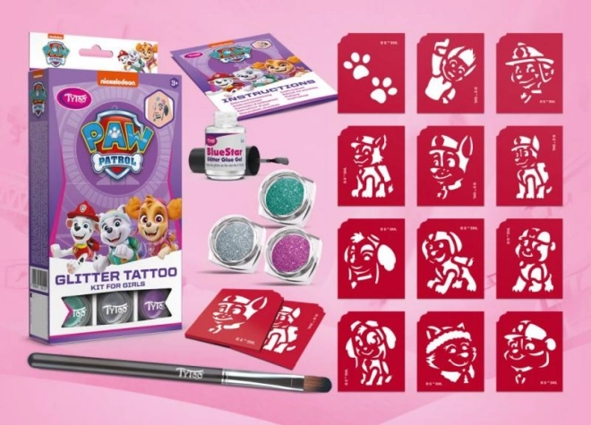 Paw Patrol Glitter Tattoos for Girls