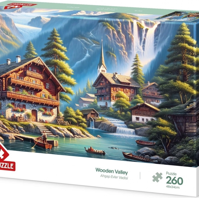 Fa falu puzzle 260 darab