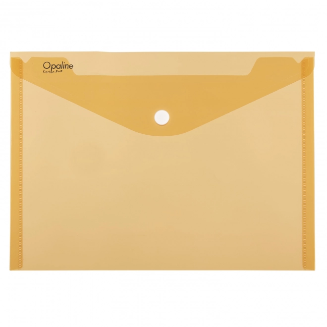 Orange Document Envelope A4 with Snap Button