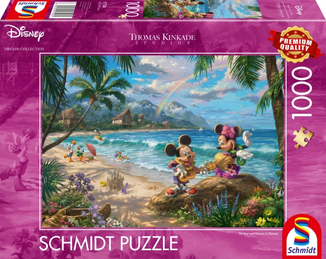 Minnie and Mickey in Hawaii 1000 Piece Puzzle