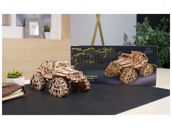 Ugears 3D Wooden Mechanical Off-Road Vehicle Puzzle