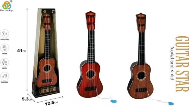 Children's guitar with 4 strings