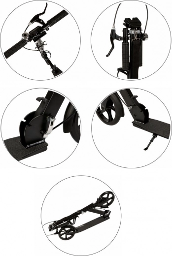 Double système de freinage et cadre pliant