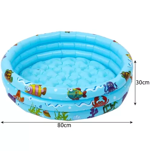 Inflatable Children's Pool with Soft Bottom