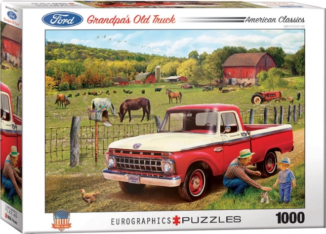 Eurographics Grandpa's Car Puzzle 1000 Pieces