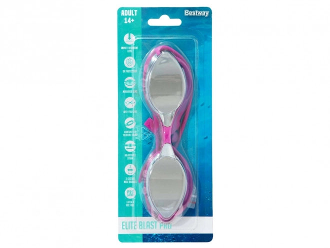 Mirror Swimming Goggles 14+ Bestway – pink