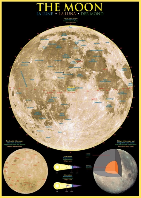 Eurographics Moon Puzzle 1000 Pieces