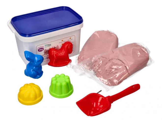 Kinetic Sand Set with Classic Molds and Shovel