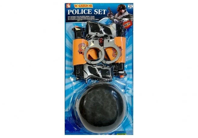 Police Officer Play Set with Toy Pistols and Handcuffs