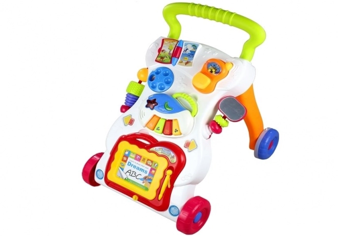 Multifunctional Baby Walker with Phone and Piano