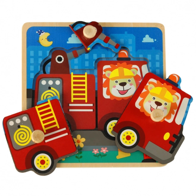 Firefighter Wooden Puzzle Sorter Toy