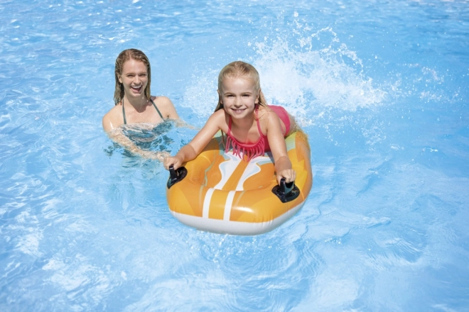 Inflatable Floating Mat with Handles