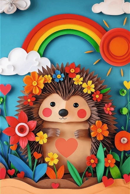 TREFL Puzzle Paper Art : Petit hérisson 160 pièces