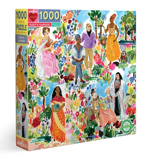 Square Puzzle Garden of Poets 1000 Pieces