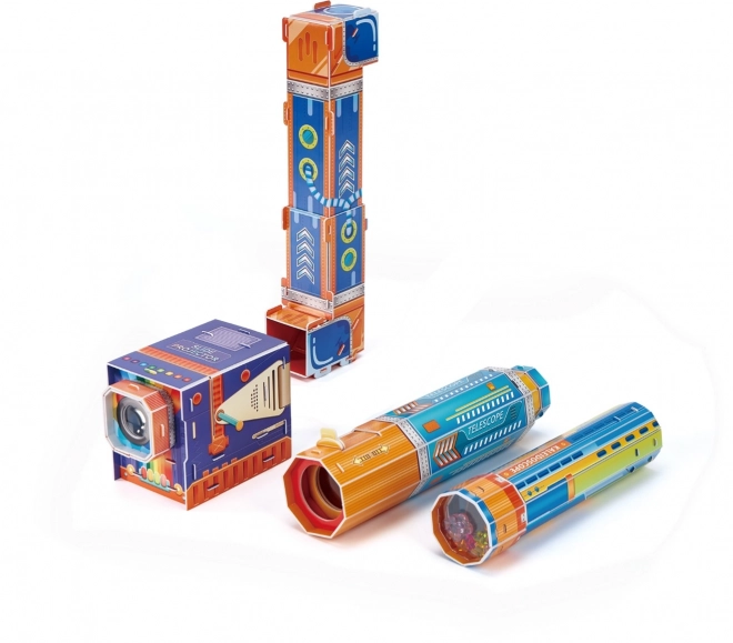 3D Puzzle Set with Colors and Light