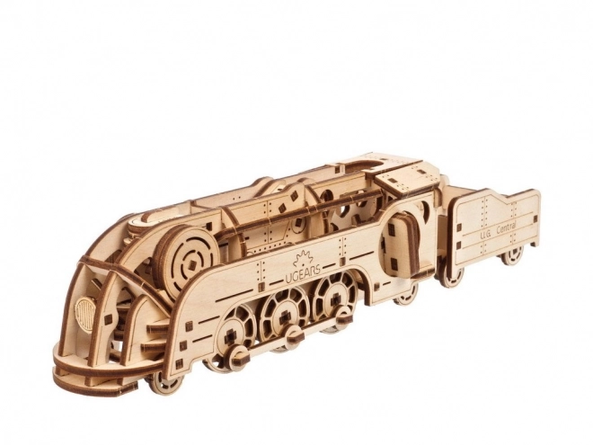 Ugears 3D Wooden Mechanical Mini Locomotive Puzzle