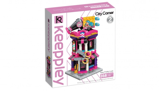 City Corner Hair Salon Building Set