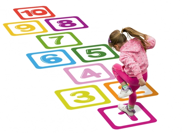 Educational Floor Stickers for Hopscotch Game