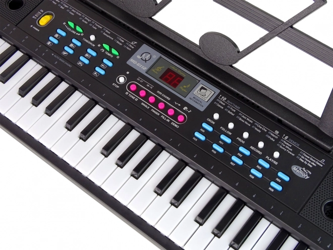 Children's Keyboard with Microphone and Sheet Music Stand