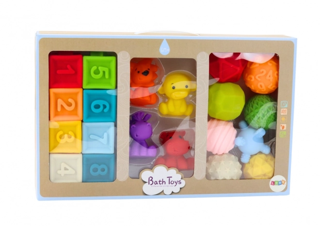 Soft Educational Bath Blocks for Kids