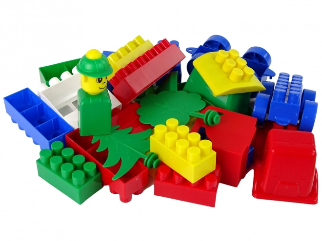 Colorful Construction Blocks for Kids - 40 Pieces