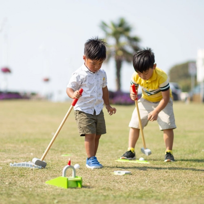 Wooden Crazy Golf Set