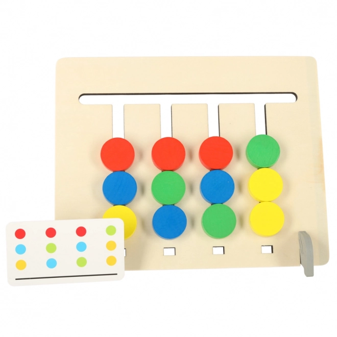 Wooden Educational Toy Match Colors and Fruits Montessori