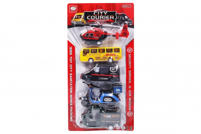 Pull-Back Toy Vehicles Set