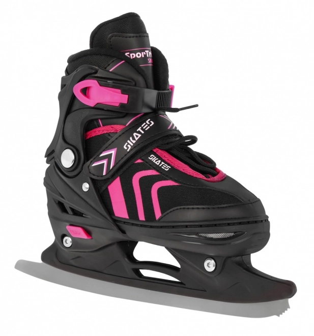 4-in-1 Kids Skates Rollers Ice Skates Pink Size 29-33