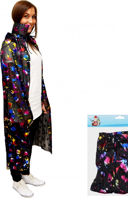 Wizard Cape 120 cm with Pumpkin Print