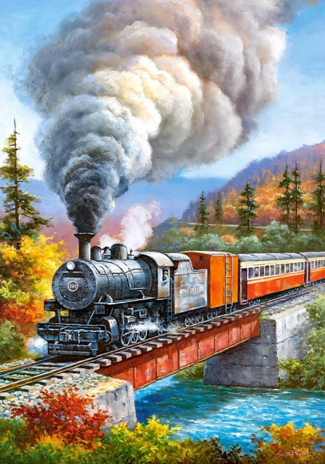 Train Crossing Puzzle 500 Piece Set