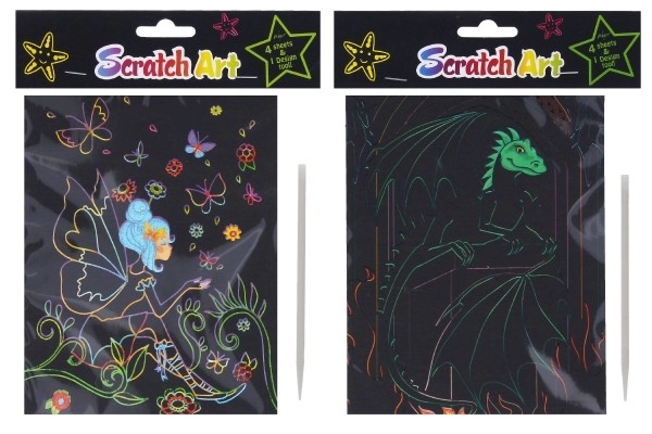 Kras-en Krabbel Afbeeldingen - creatieve set voor kinderen
