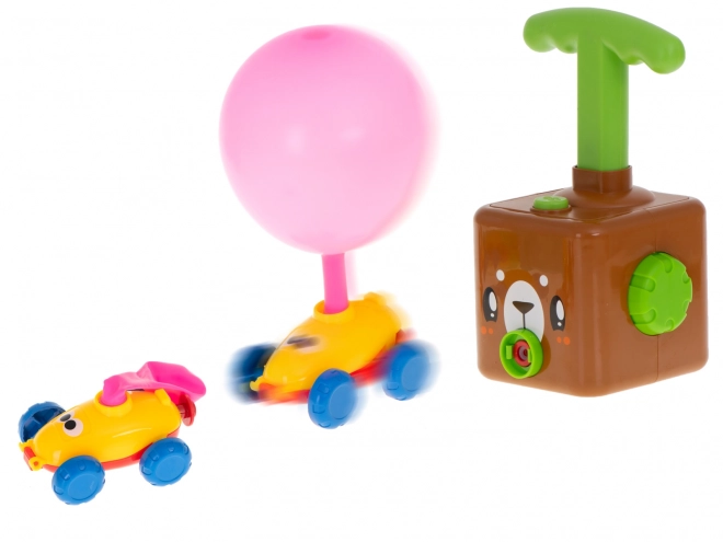 Balloon Launch Aerodynamic Car Bear Set 23 Pieces