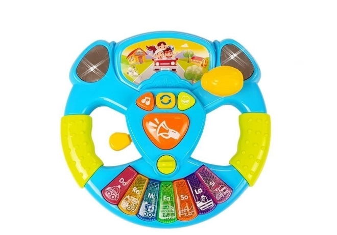 Interactive Baby Steering Wheel with Piano Sound and Lights